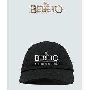 Black Baseball Cap Hat “El Bebeto. Mi Persona Preferida” New. One Size Unisex